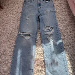 Levi's Ribcage Wide leg jeans size 25 bin day medium wash